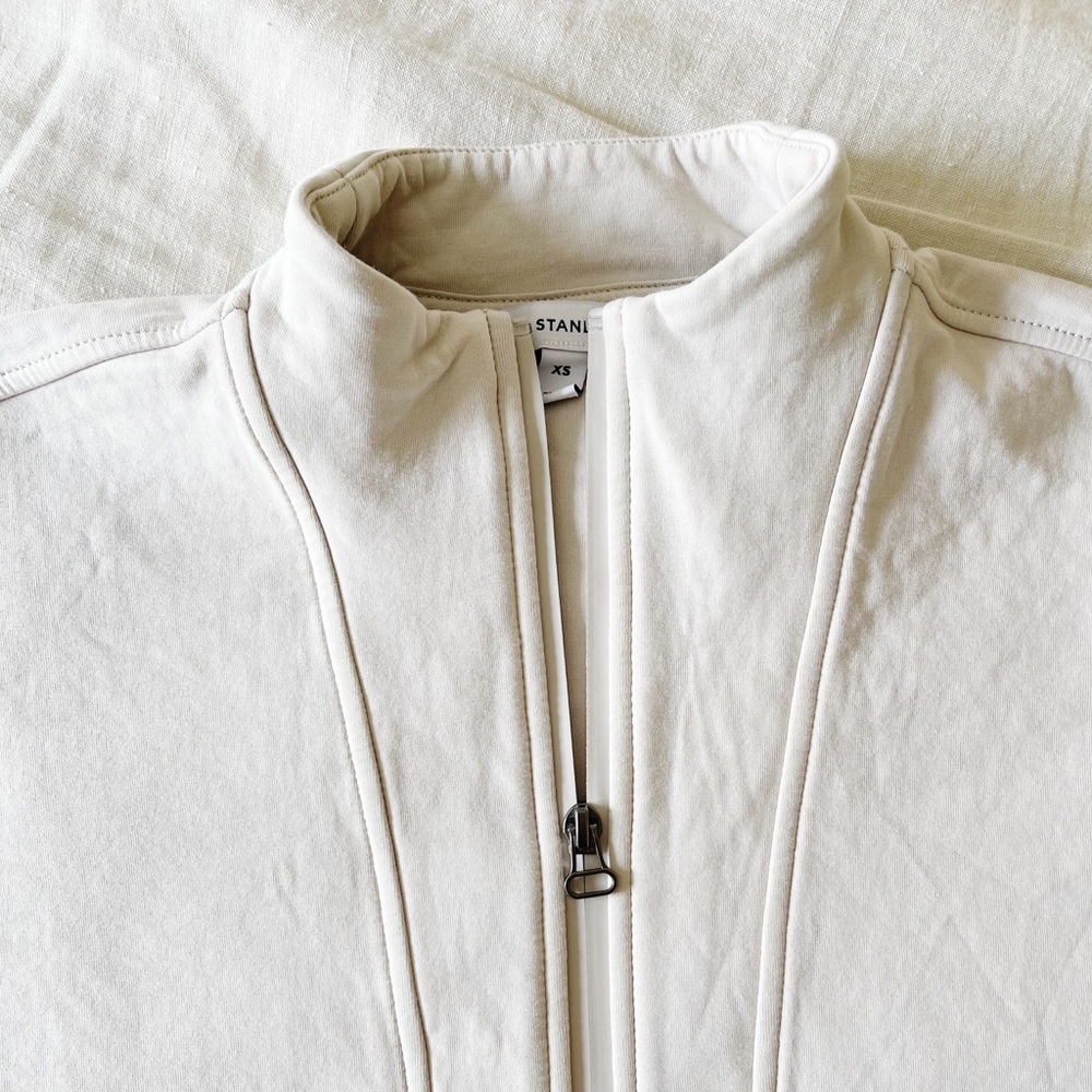 Banana Republic Half Zip Scuba Knit Sweatshirt